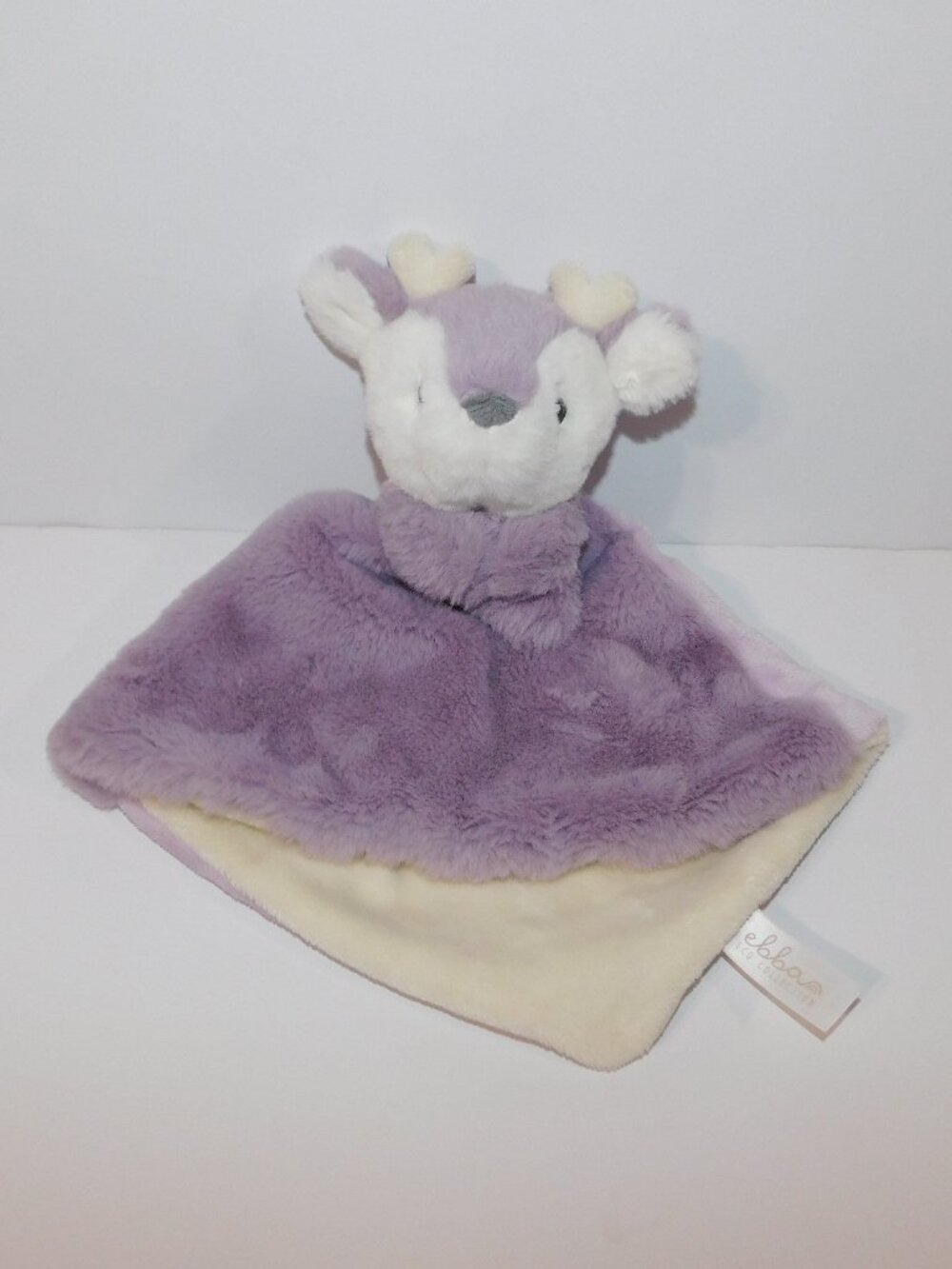 Aurora Ebba Eco Collection Purple Lavender Deer Fawn Security Blanket Baby